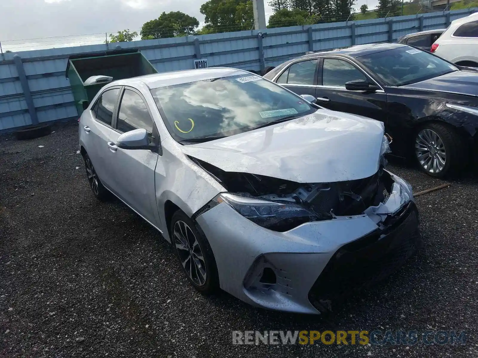 1 Photograph of a damaged car 5YFBURHE0KP935223 TOYOTA COROLLA 2019