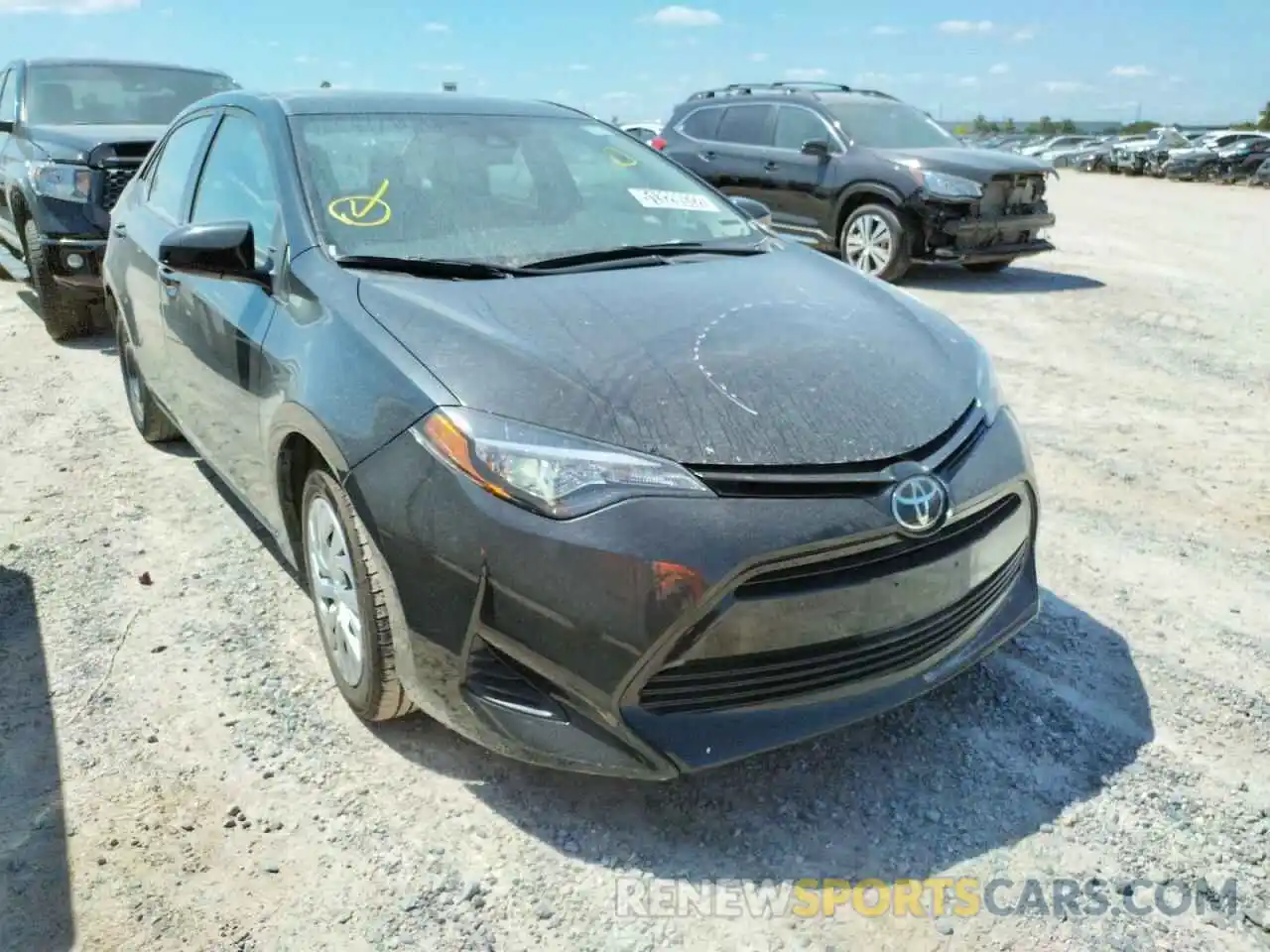 1 Photograph of a damaged car 5YFBURHE0KP935481 TOYOTA COROLLA 2019