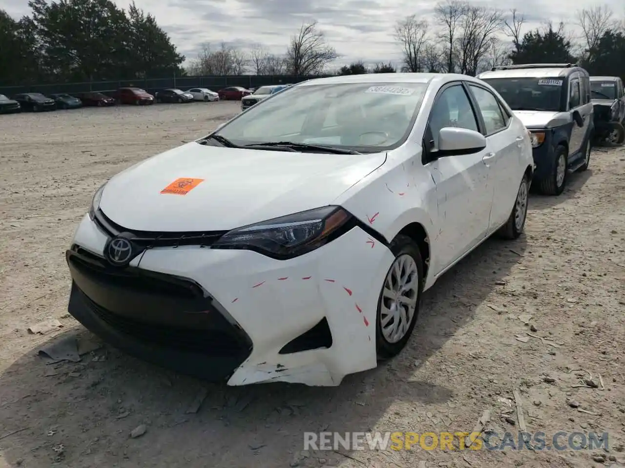 2 Photograph of a damaged car 5YFBURHE0KP935528 TOYOTA COROLLA 2019