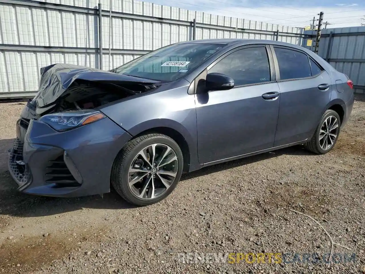 1 Photograph of a damaged car 5YFBURHE0KP935609 TOYOTA COROLLA 2019