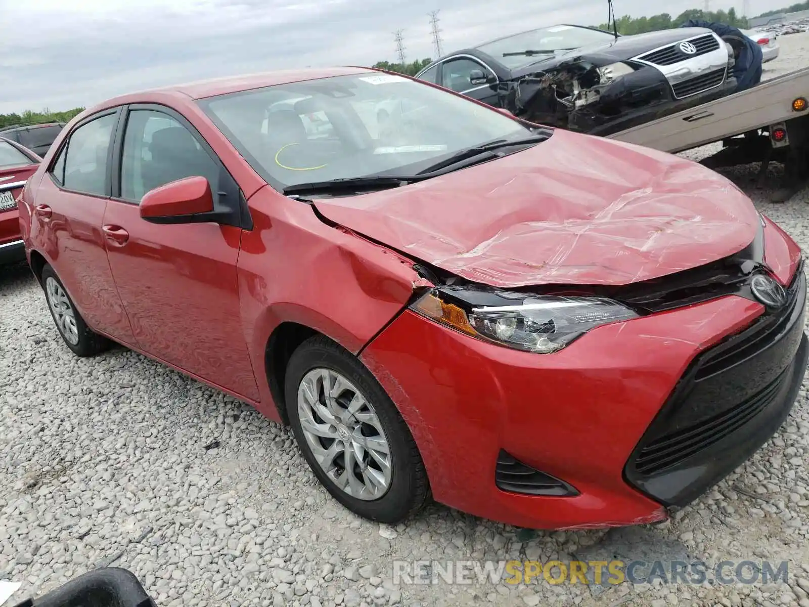 1 Photograph of a damaged car 5YFBURHE0KP935643 TOYOTA COROLLA 2019