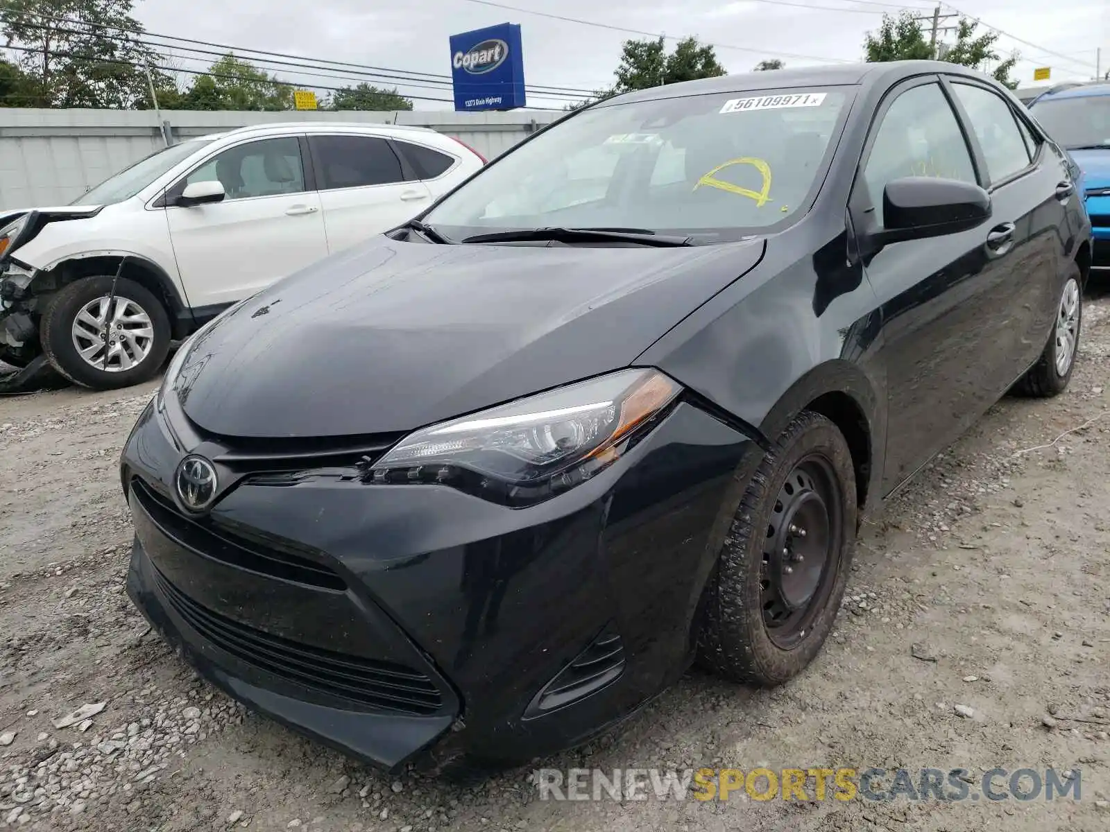 2 Photograph of a damaged car 5YFBURHE0KP935898 TOYOTA COROLLA 2019