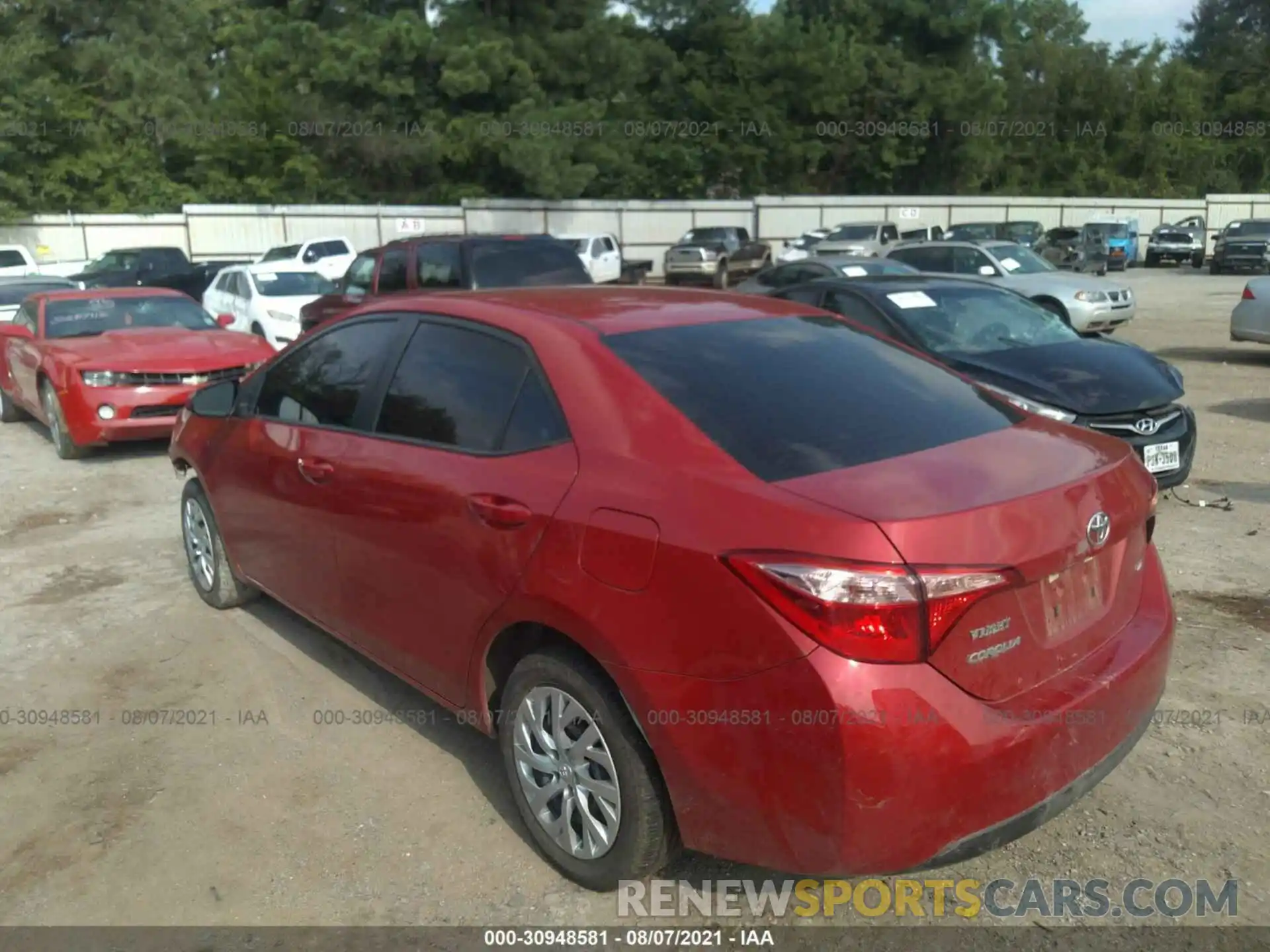 3 Photograph of a damaged car 5YFBURHE0KP935979 TOYOTA COROLLA 2019