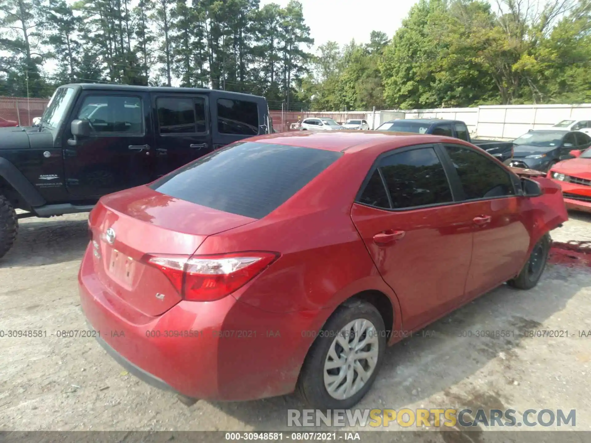 4 Photograph of a damaged car 5YFBURHE0KP935979 TOYOTA COROLLA 2019