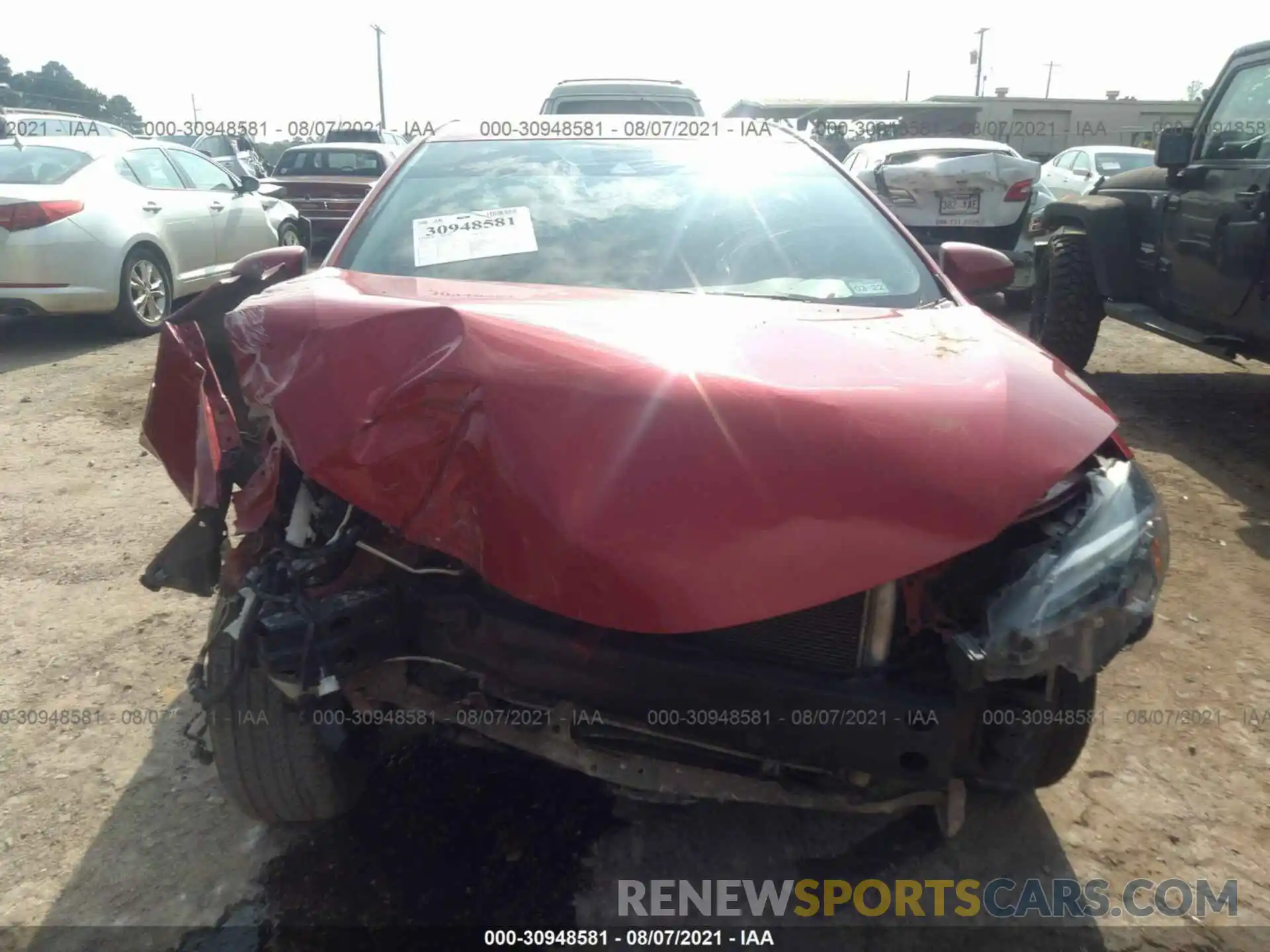 6 Photograph of a damaged car 5YFBURHE0KP935979 TOYOTA COROLLA 2019