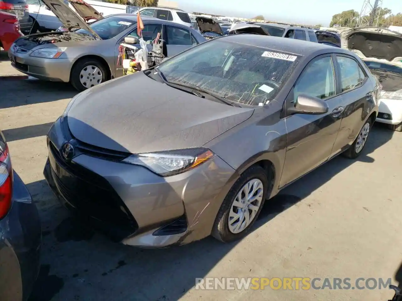 2 Photograph of a damaged car 5YFBURHE0KP935996 TOYOTA COROLLA 2019