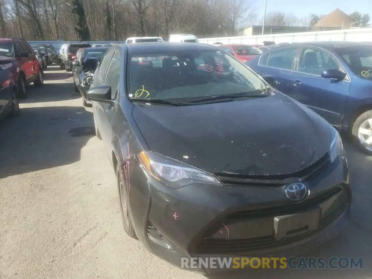 1 Photograph of a damaged car 5YFBURHE0KP936159 TOYOTA COROLLA 2019