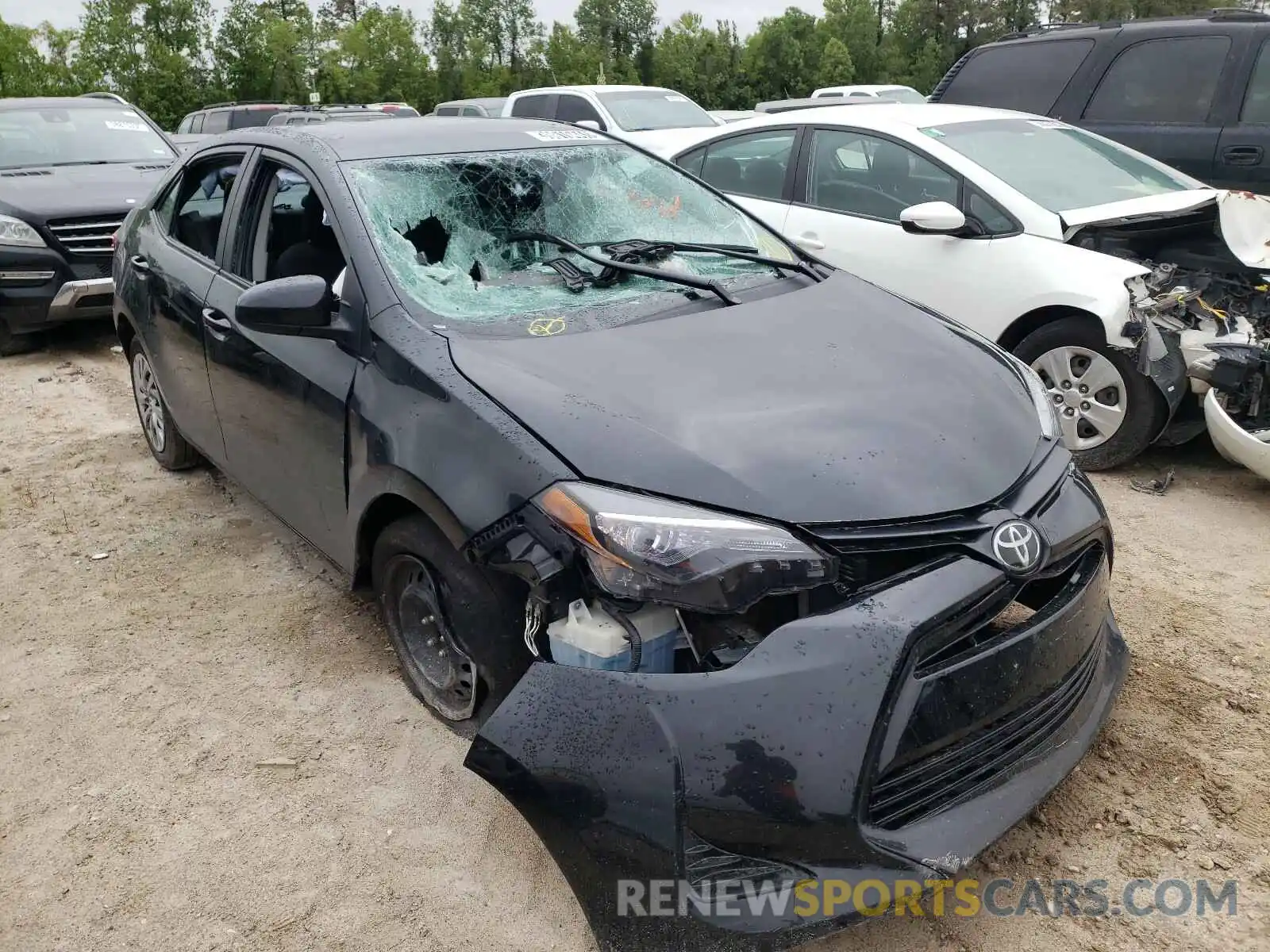 1 Photograph of a damaged car 5YFBURHE0KP936257 TOYOTA COROLLA 2019