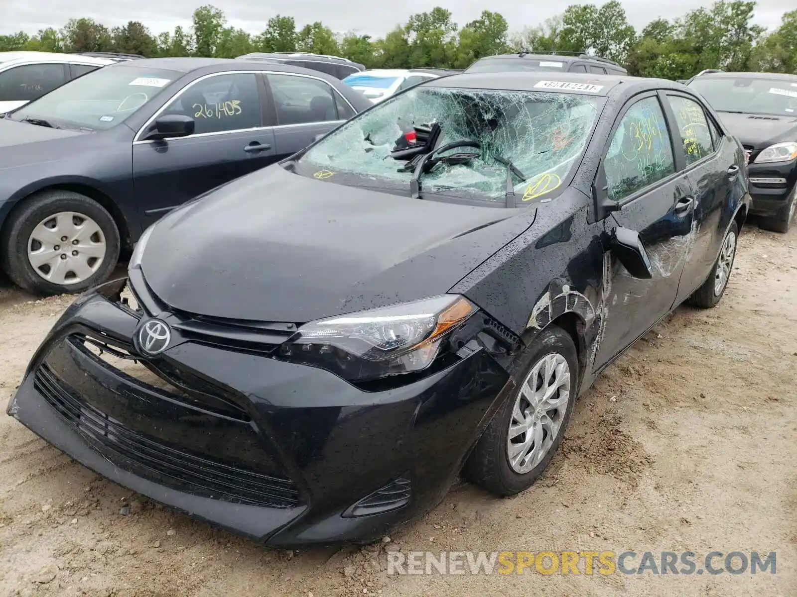 2 Photograph of a damaged car 5YFBURHE0KP936257 TOYOTA COROLLA 2019