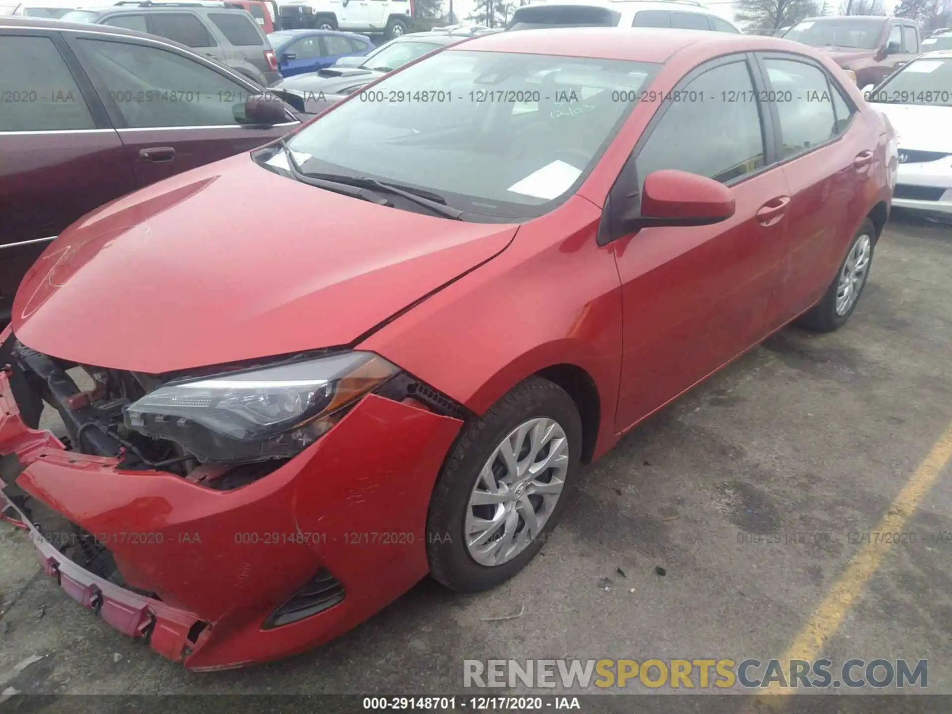 2 Photograph of a damaged car 5YFBURHE0KP936632 TOYOTA COROLLA 2019