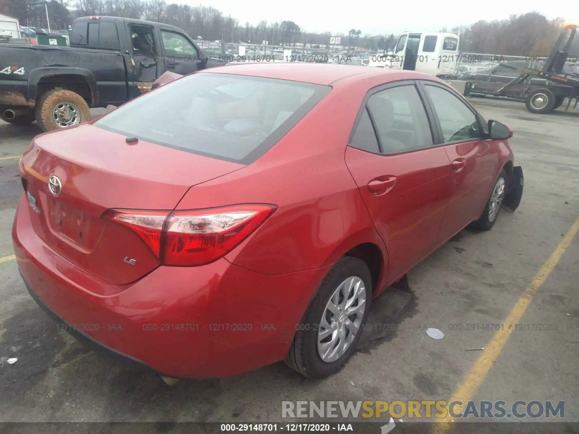 4 Photograph of a damaged car 5YFBURHE0KP936632 TOYOTA COROLLA 2019