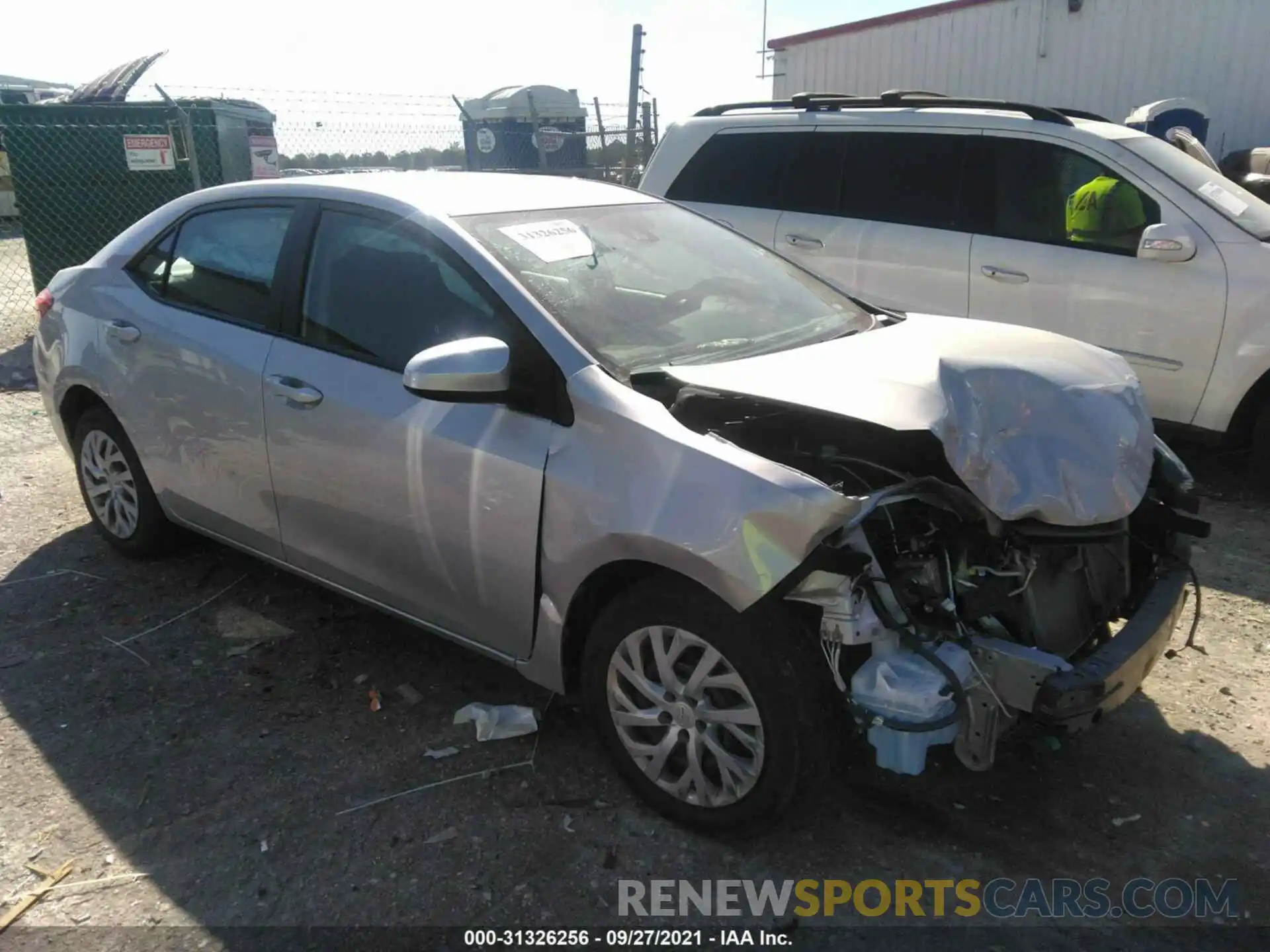 1 Photograph of a damaged car 5YFBURHE0KP936663 TOYOTA COROLLA 2019