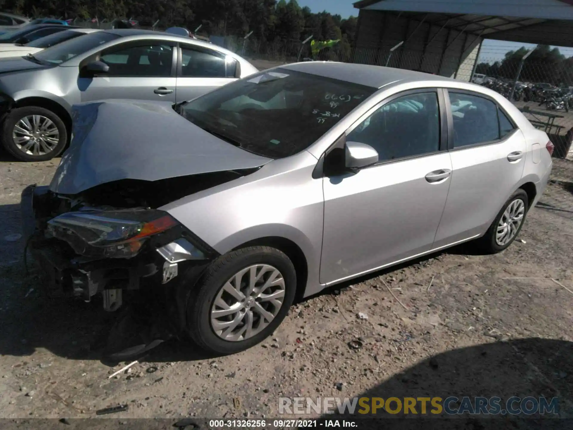 2 Photograph of a damaged car 5YFBURHE0KP936663 TOYOTA COROLLA 2019