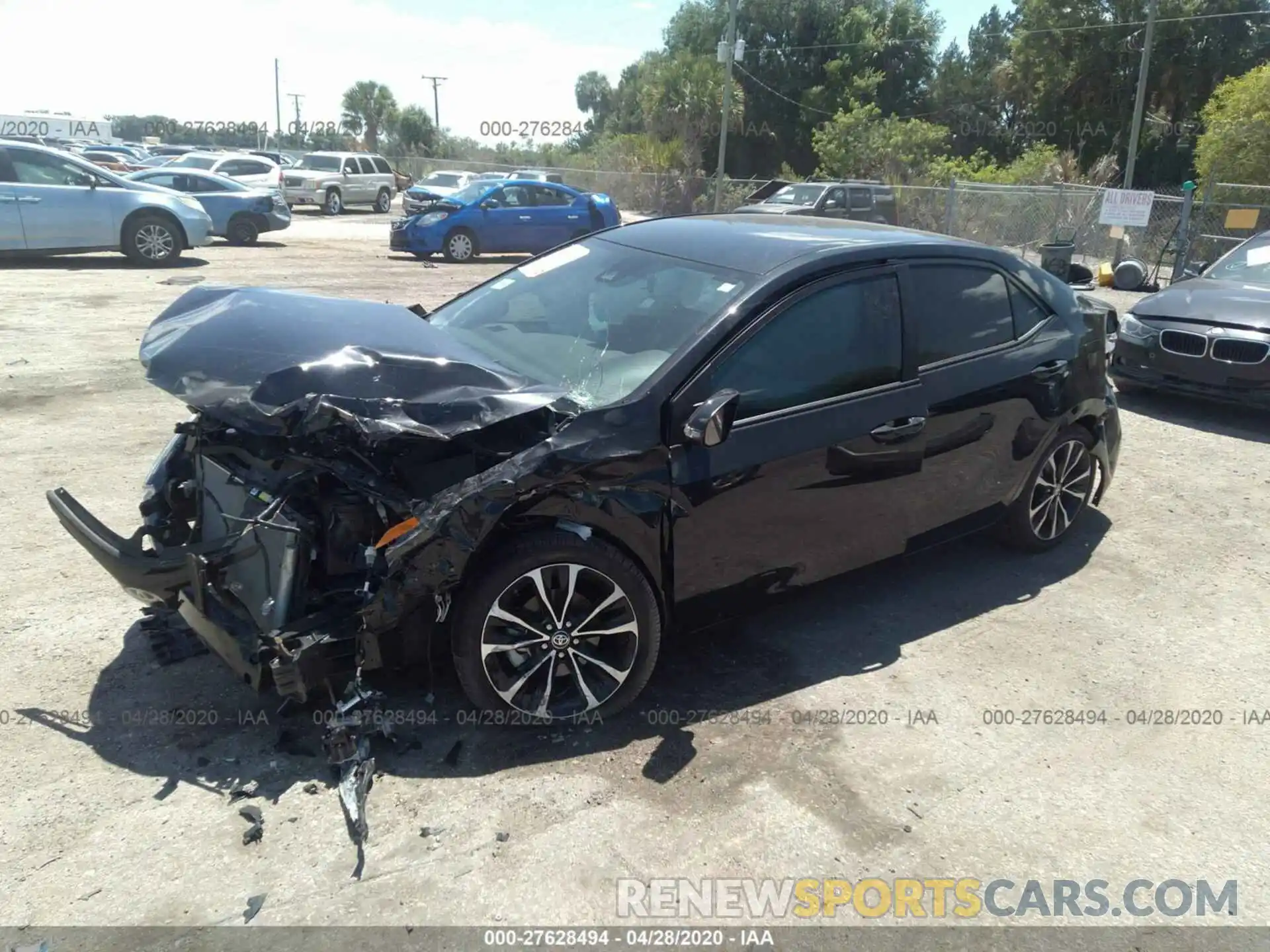 2 Photograph of a damaged car 5YFBURHE0KP936789 TOYOTA COROLLA 2019