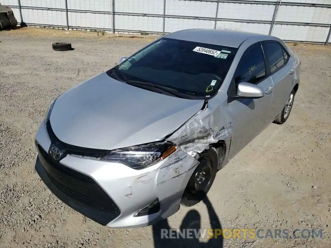 2 Photograph of a damaged car 5YFBURHE0KP936839 TOYOTA COROLLA 2019