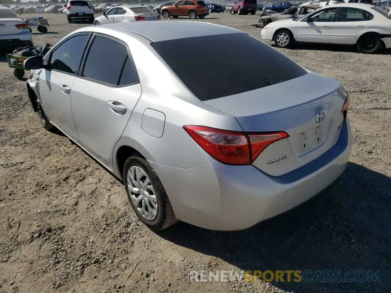 3 Photograph of a damaged car 5YFBURHE0KP936839 TOYOTA COROLLA 2019