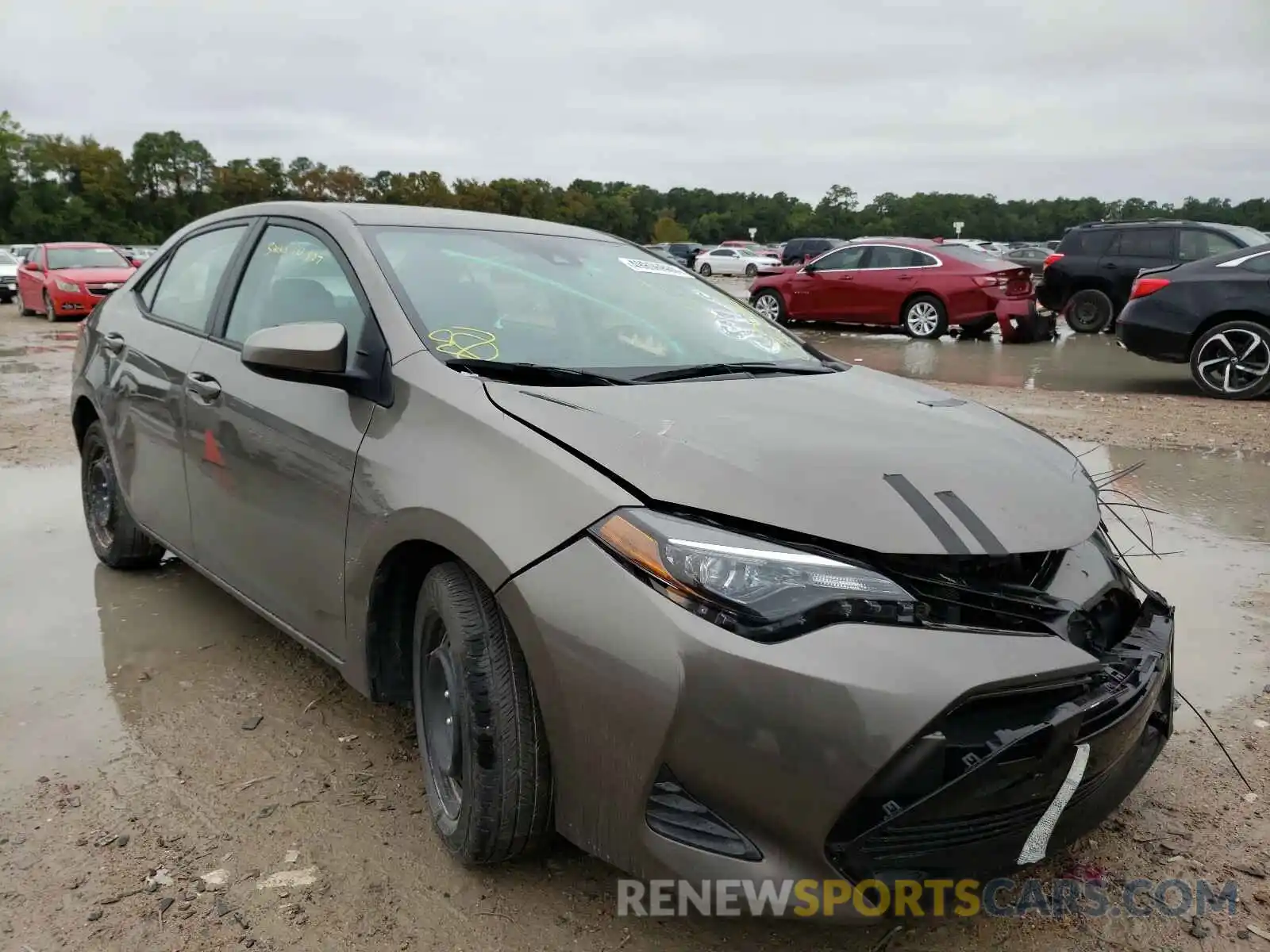 1 Photograph of a damaged car 5YFBURHE0KP936856 TOYOTA COROLLA 2019