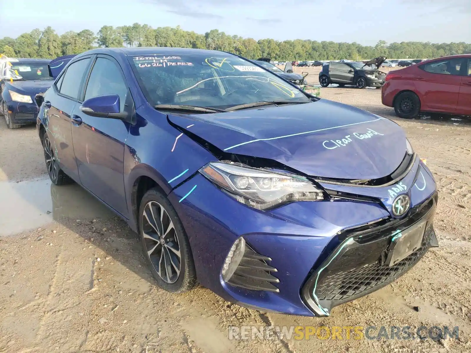 1 Photograph of a damaged car 5YFBURHE0KP937117 TOYOTA COROLLA 2019