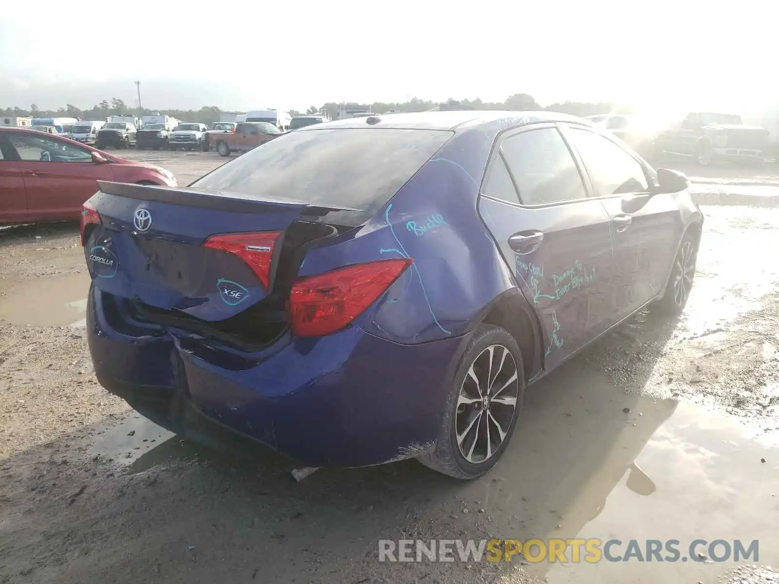 4 Photograph of a damaged car 5YFBURHE0KP937117 TOYOTA COROLLA 2019