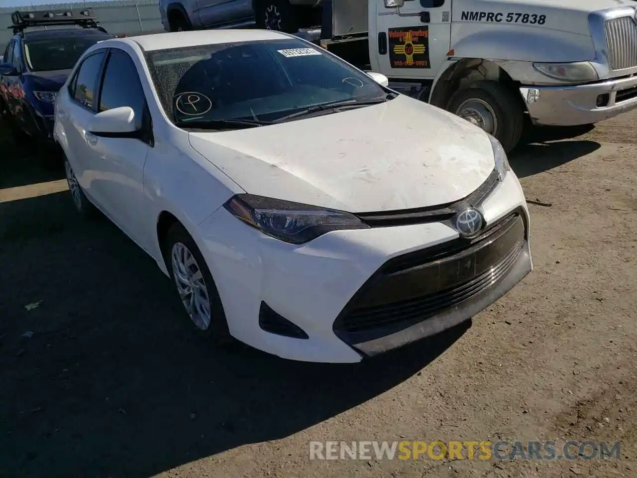 1 Photograph of a damaged car 5YFBURHE0KP937845 TOYOTA COROLLA 2019