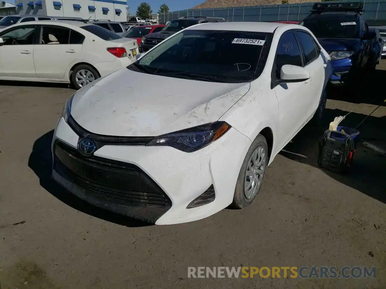 2 Photograph of a damaged car 5YFBURHE0KP937845 TOYOTA COROLLA 2019