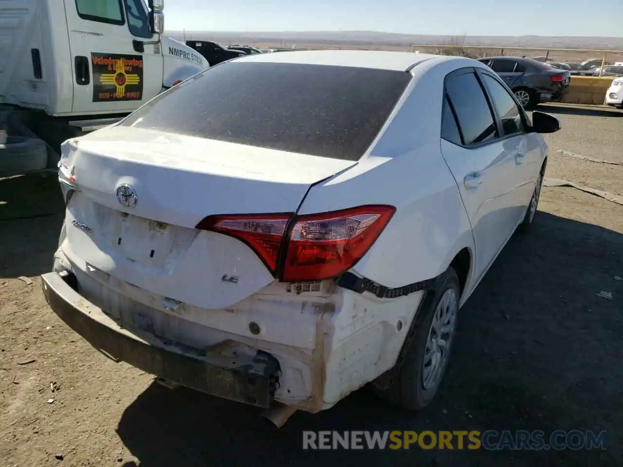 4 Photograph of a damaged car 5YFBURHE0KP937845 TOYOTA COROLLA 2019