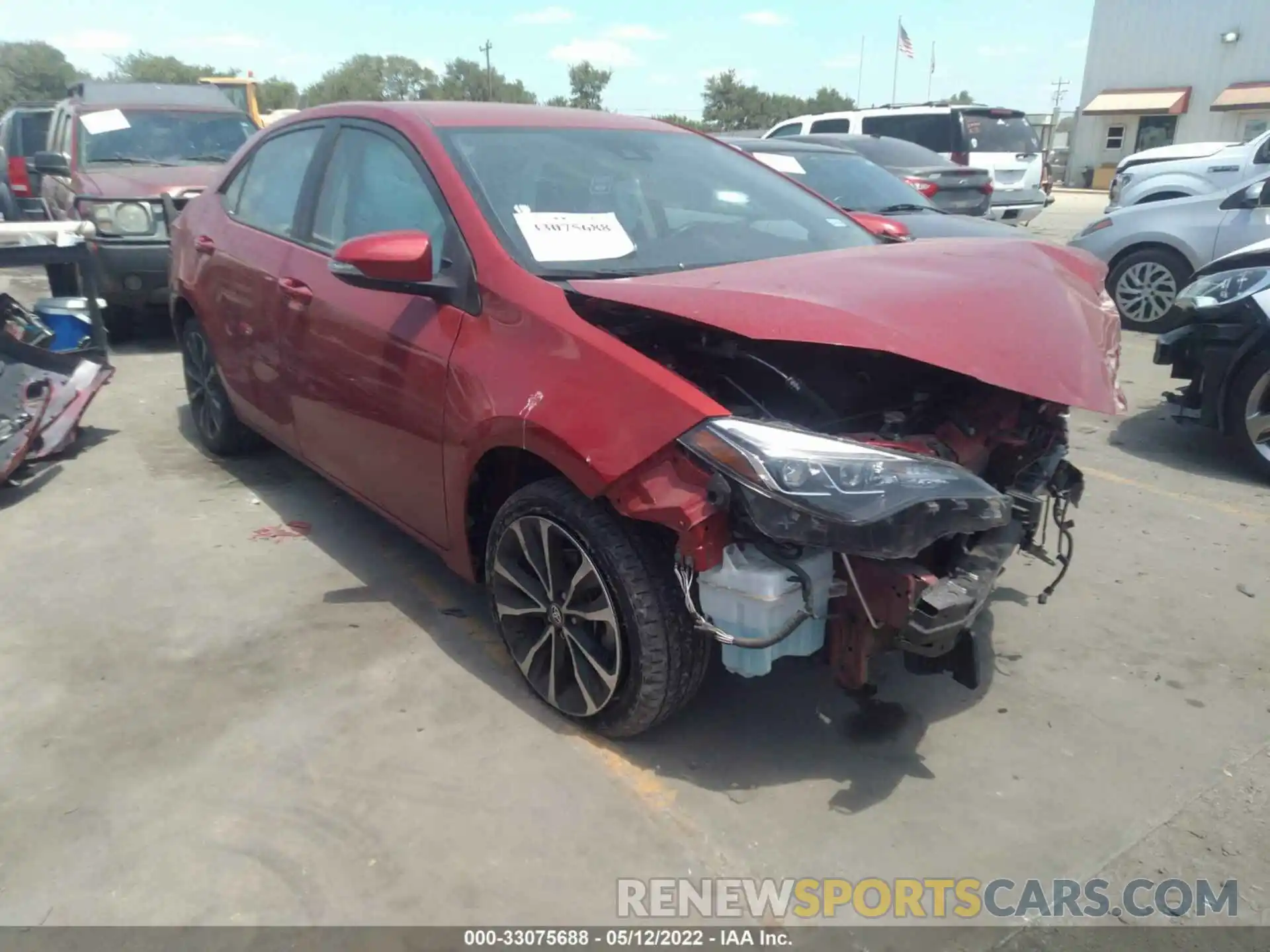 1 Photograph of a damaged car 5YFBURHE0KP937960 TOYOTA COROLLA 2019