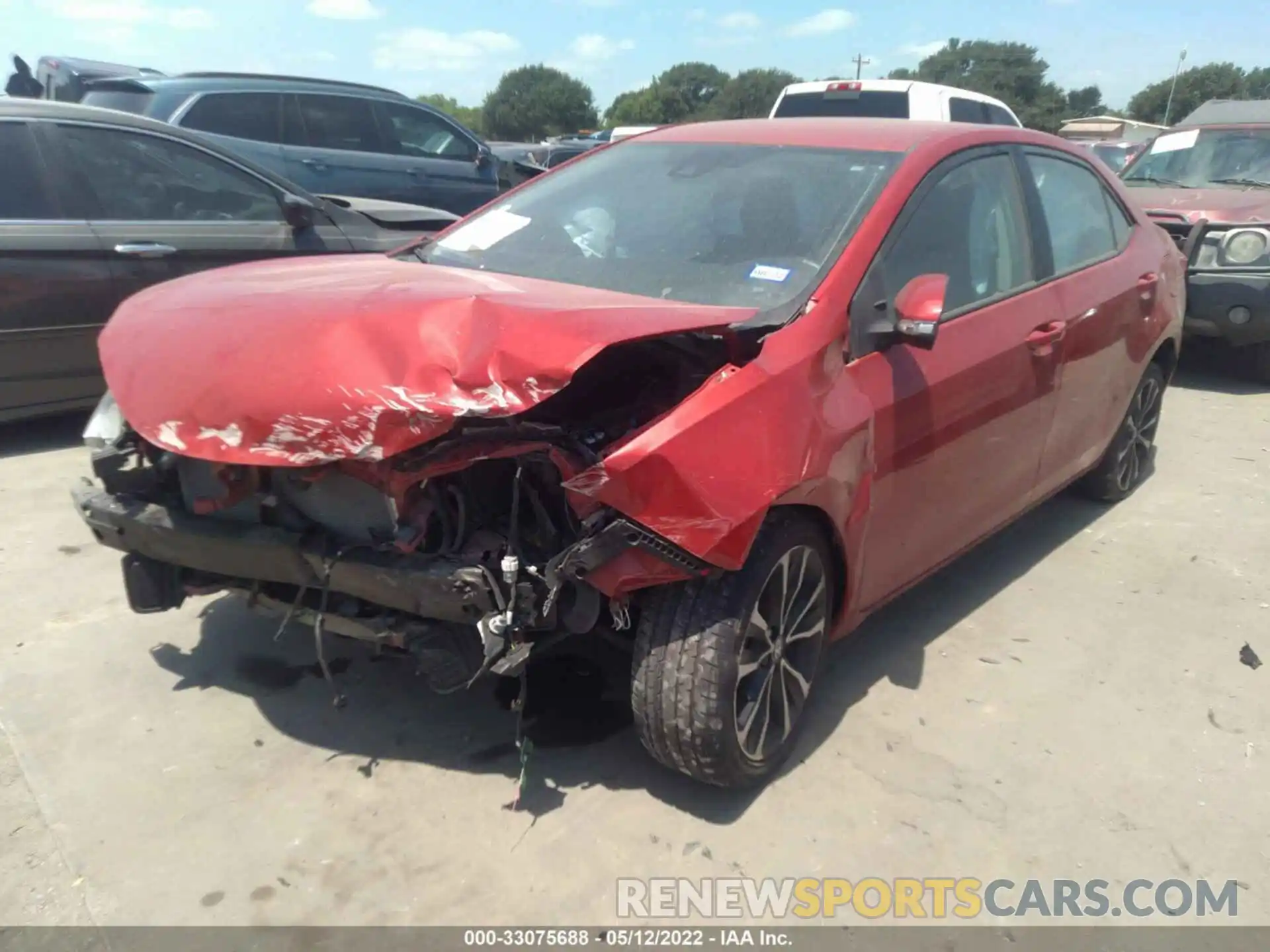 2 Photograph of a damaged car 5YFBURHE0KP937960 TOYOTA COROLLA 2019