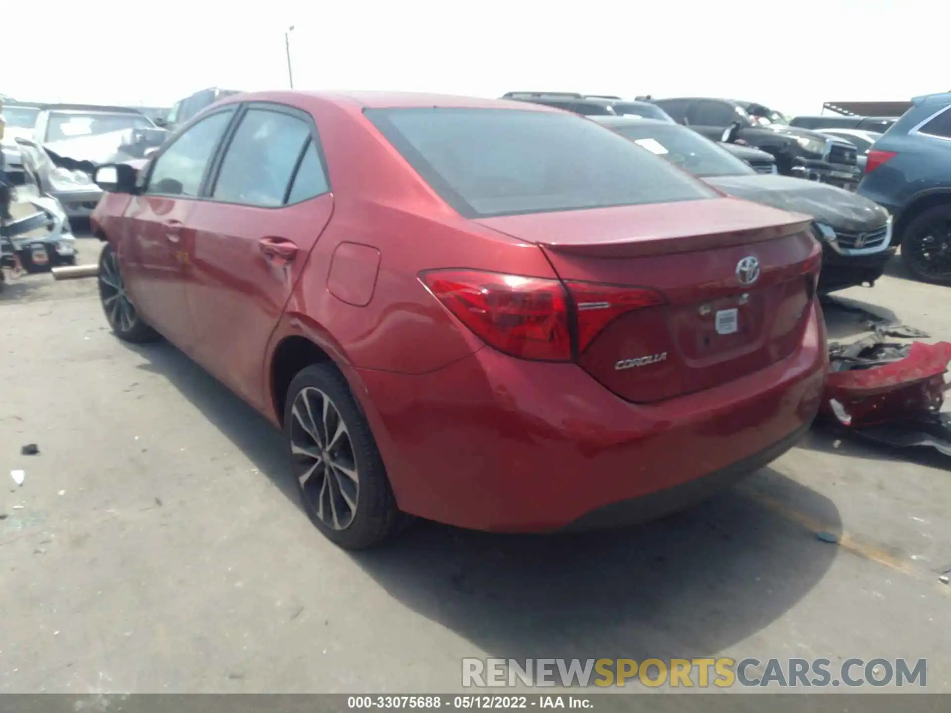 3 Photograph of a damaged car 5YFBURHE0KP937960 TOYOTA COROLLA 2019