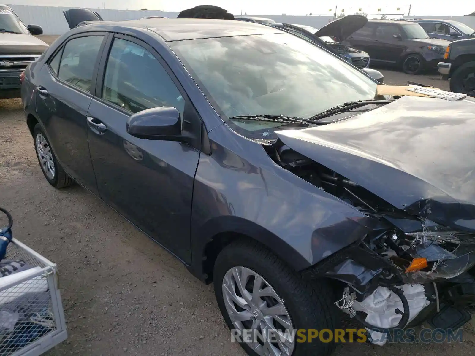 1 Photograph of a damaged car 5YFBURHE0KP938252 TOYOTA COROLLA 2019