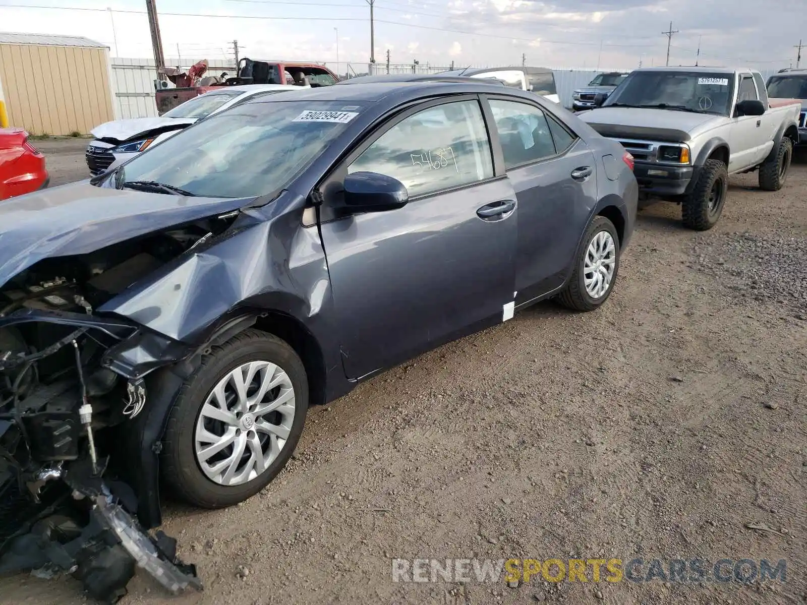 2 Photograph of a damaged car 5YFBURHE0KP938252 TOYOTA COROLLA 2019