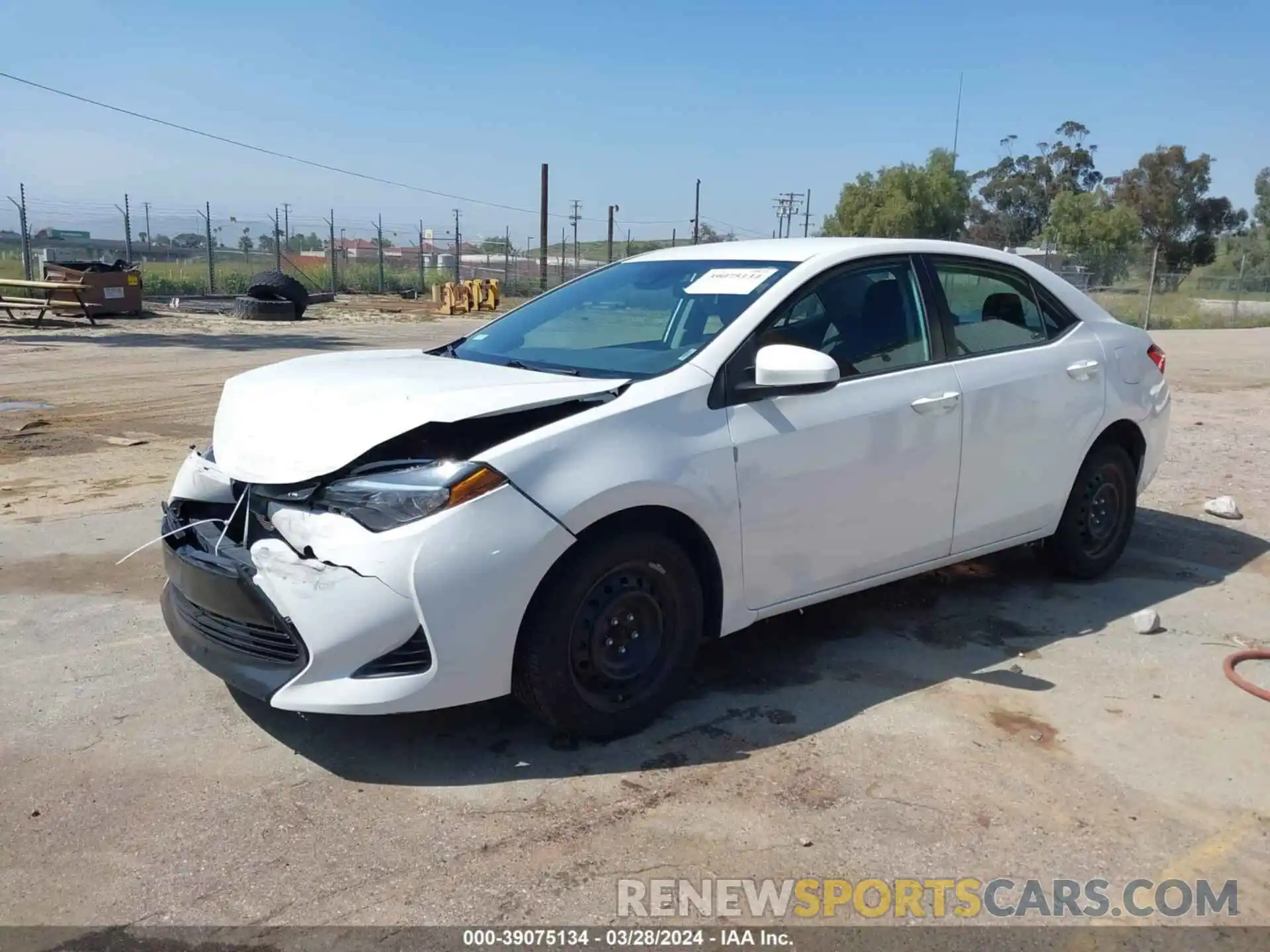 2 Photograph of a damaged car 5YFBURHE0KP938266 TOYOTA COROLLA 2019