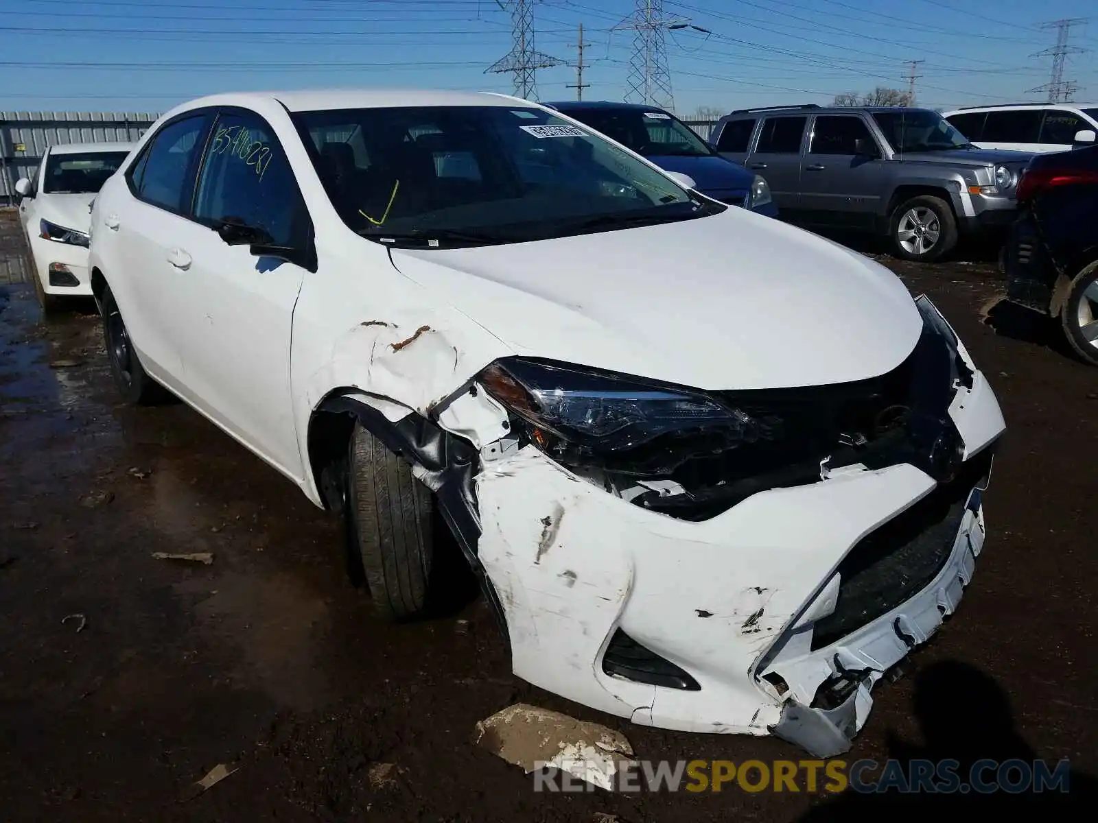 1 Photograph of a damaged car 5YFBURHE0KP938333 TOYOTA COROLLA 2019