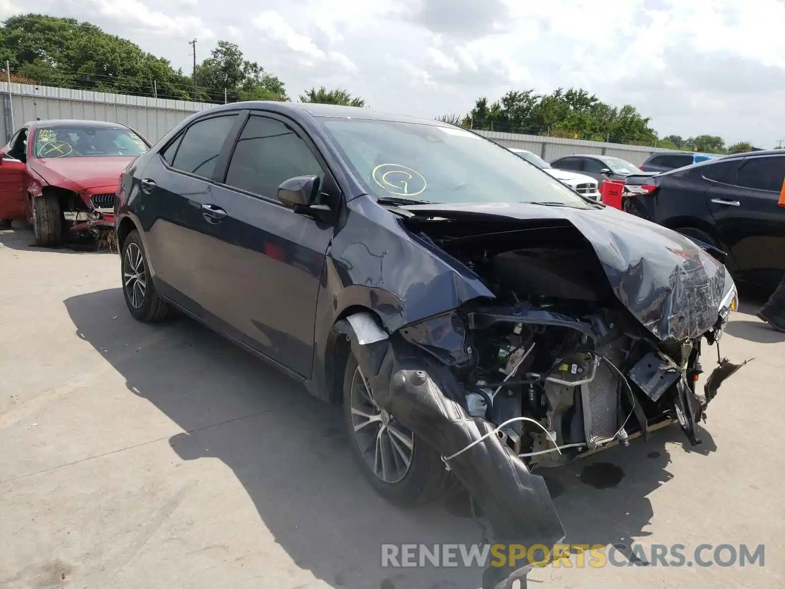 1 Photograph of a damaged car 5YFBURHE0KP938624 TOYOTA COROLLA 2019