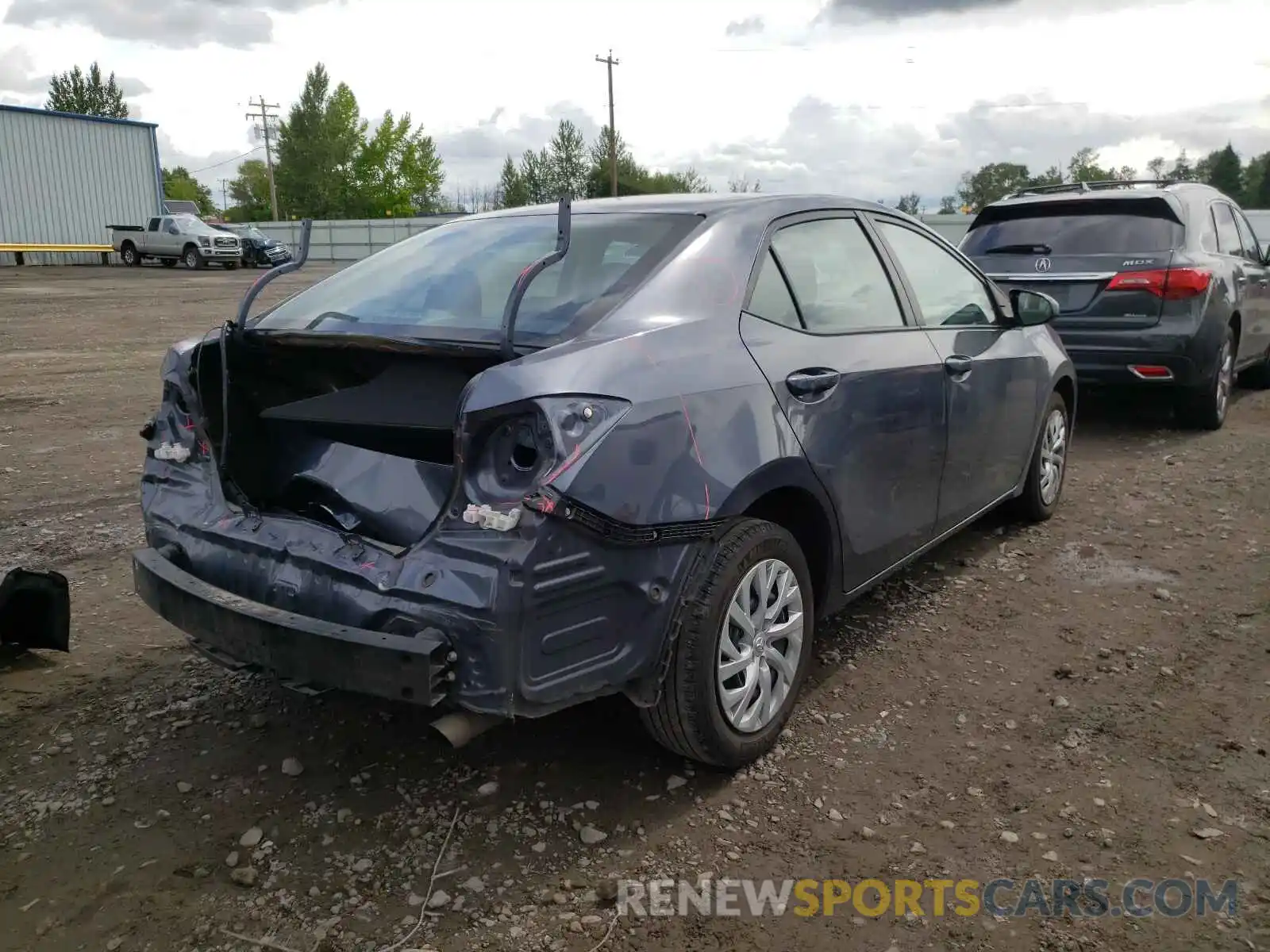 4 Photograph of a damaged car 5YFBURHE0KP938946 TOYOTA COROLLA 2019