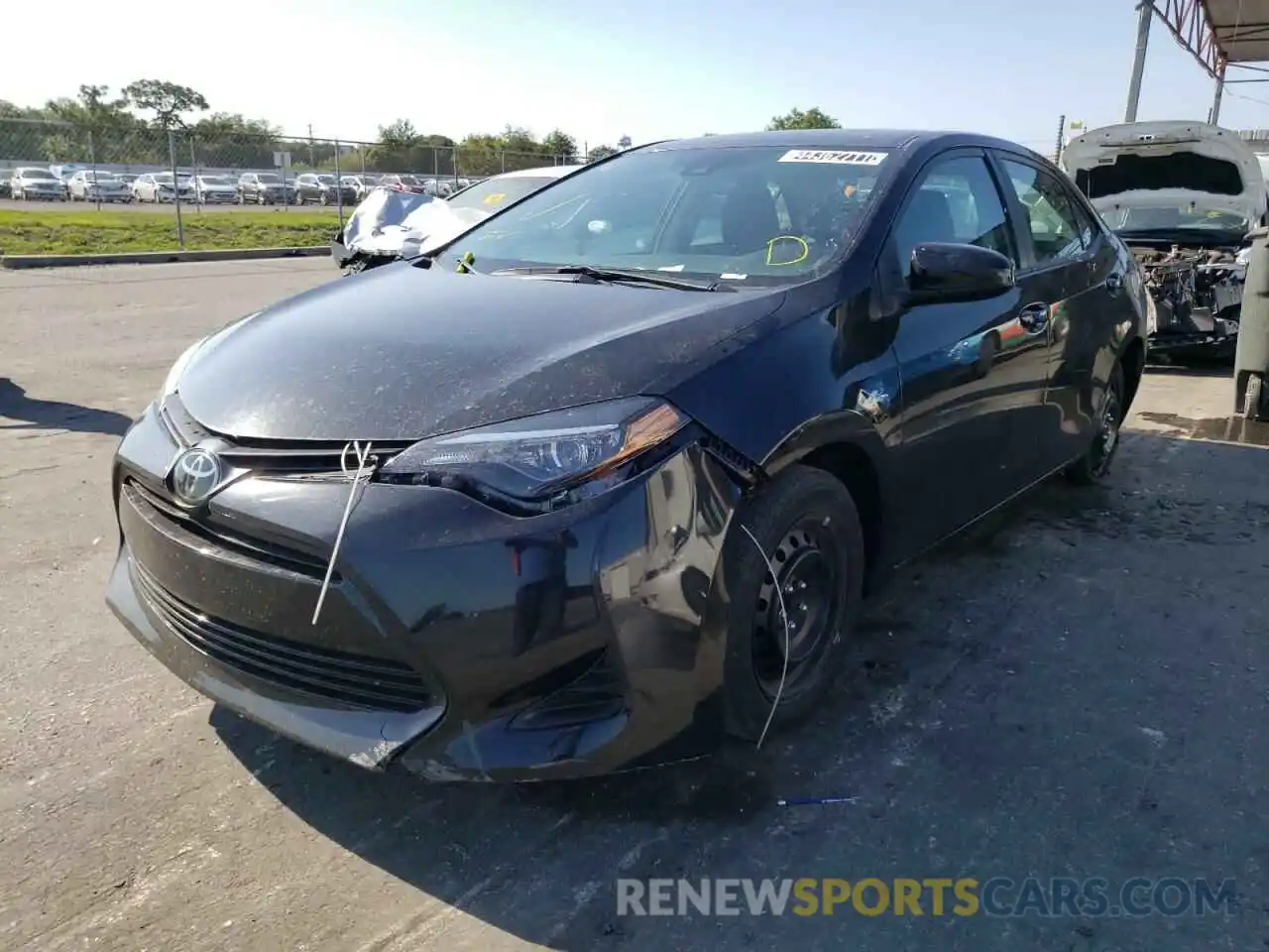 2 Photograph of a damaged car 5YFBURHE0KP939028 TOYOTA COROLLA 2019