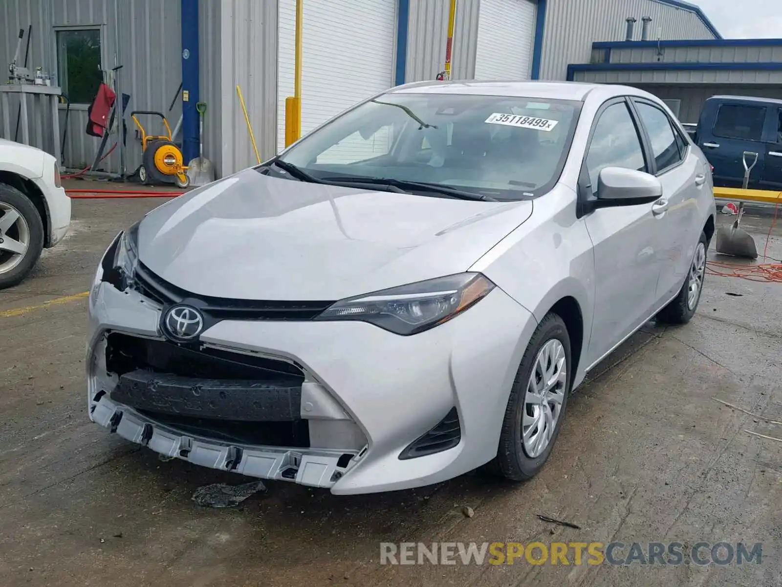 2 Photograph of a damaged car 5YFBURHE0KP939501 TOYOTA COROLLA 2019