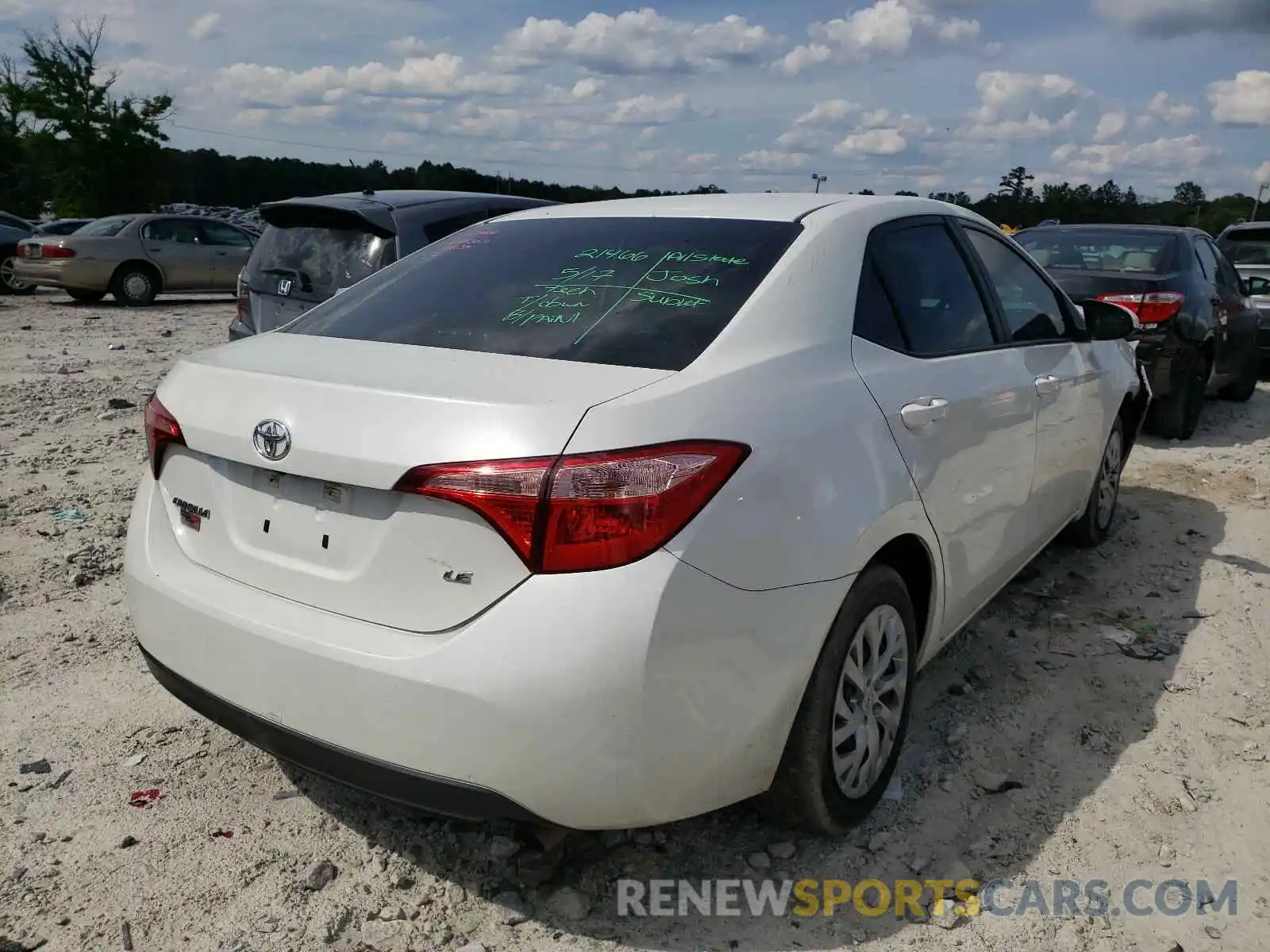 4 Photograph of a damaged car 5YFBURHE0KP939627 TOYOTA COROLLA 2019