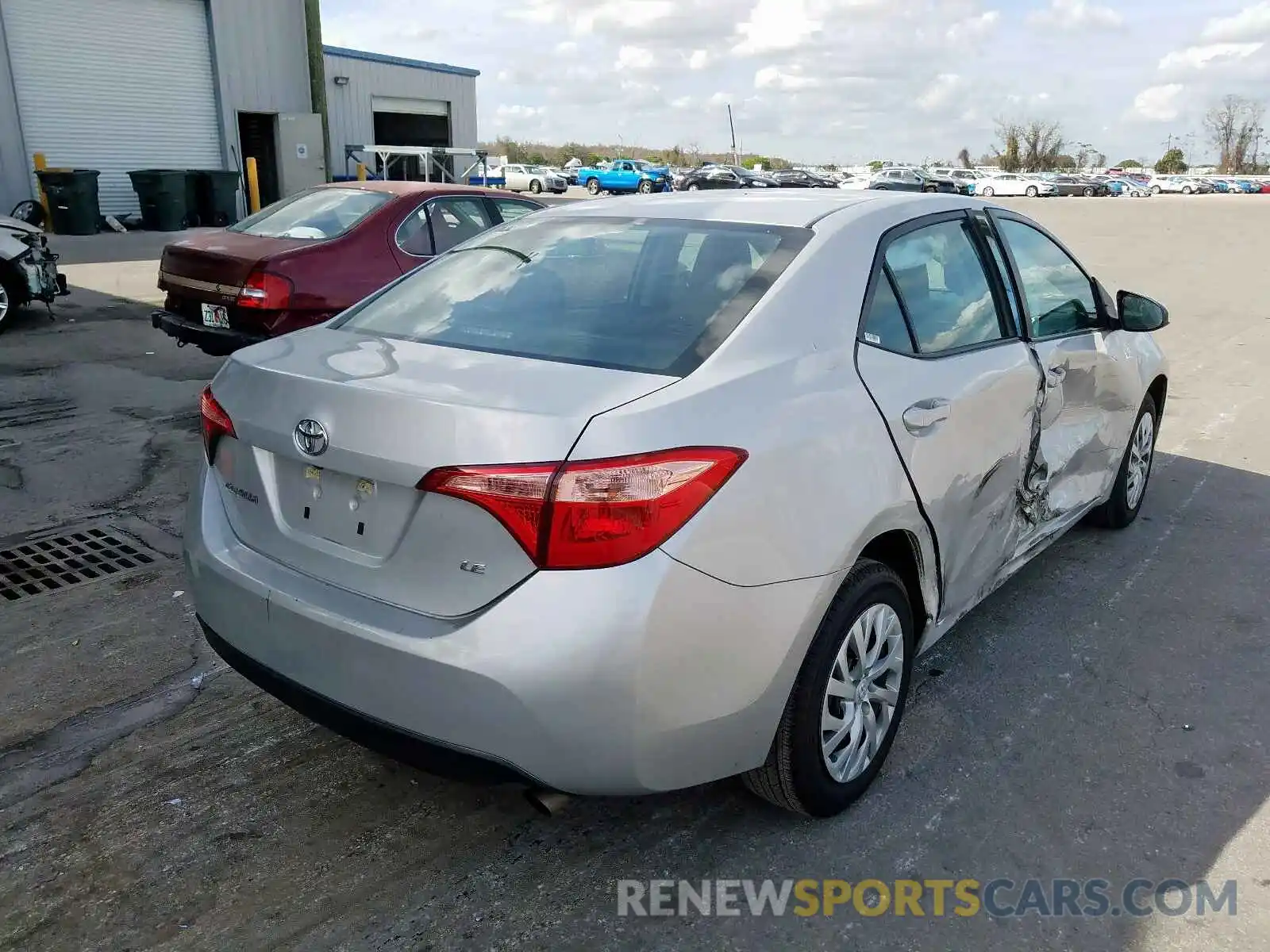 4 Photograph of a damaged car 5YFBURHE0KP939644 TOYOTA COROLLA 2019