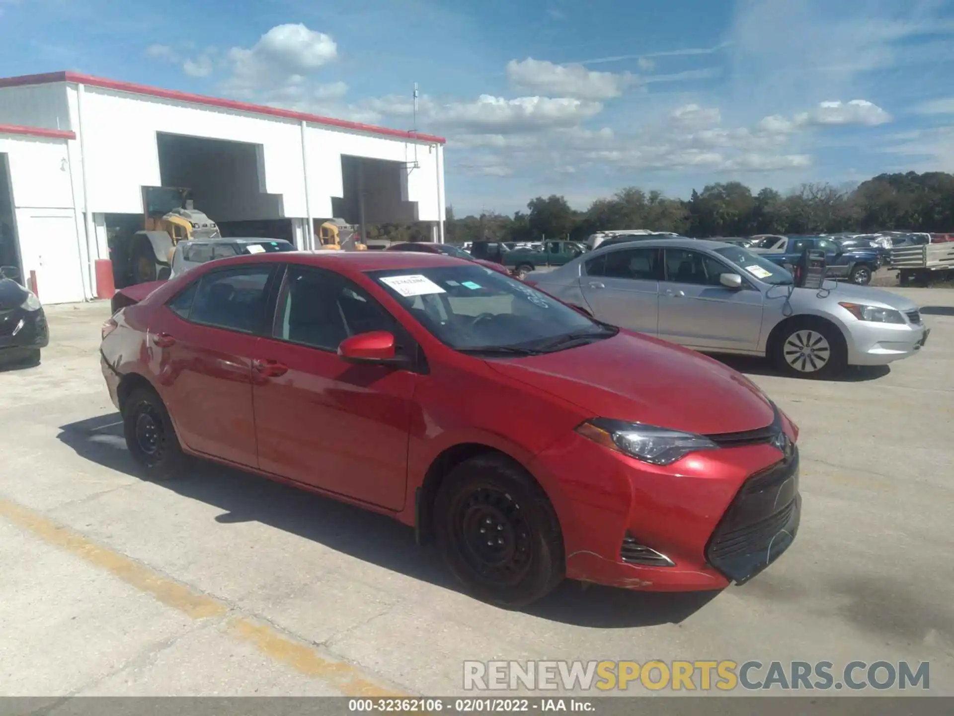 1 Photograph of a damaged car 5YFBURHE0KP939949 TOYOTA COROLLA 2019