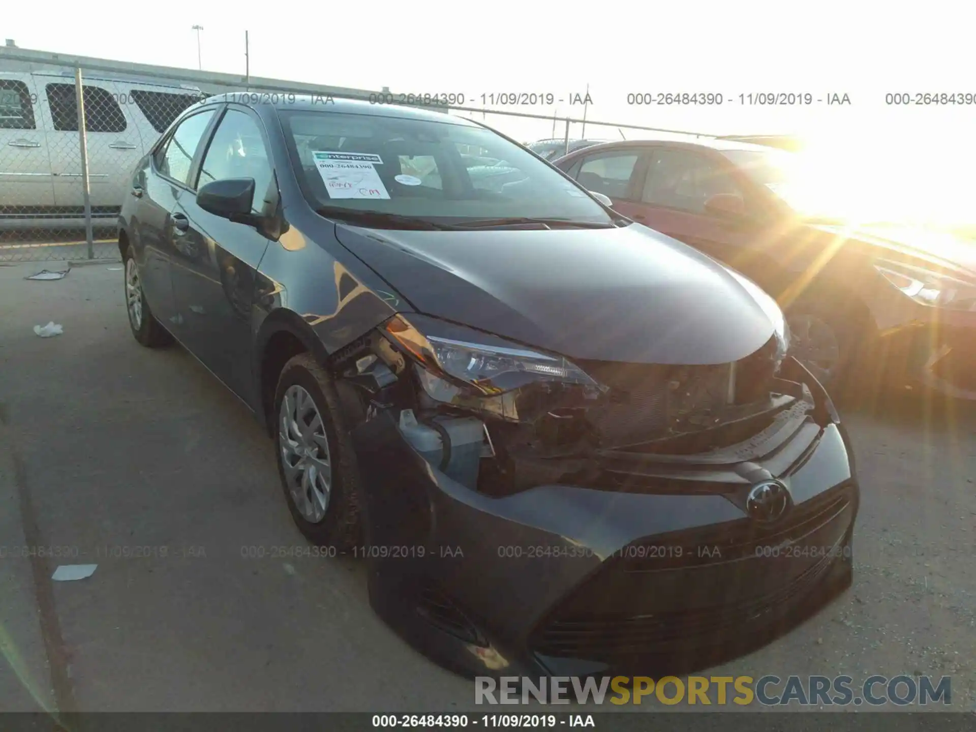 1 Photograph of a damaged car 5YFBURHE0KP940633 TOYOTA COROLLA 2019