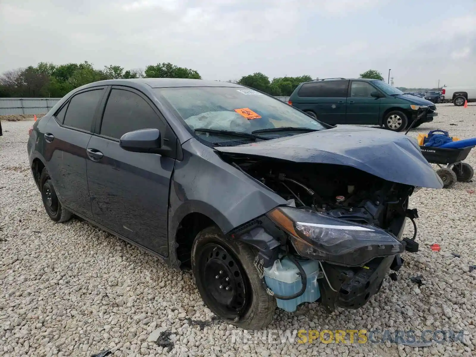 1 Photograph of a damaged car 5YFBURHE0KP940650 TOYOTA COROLLA 2019