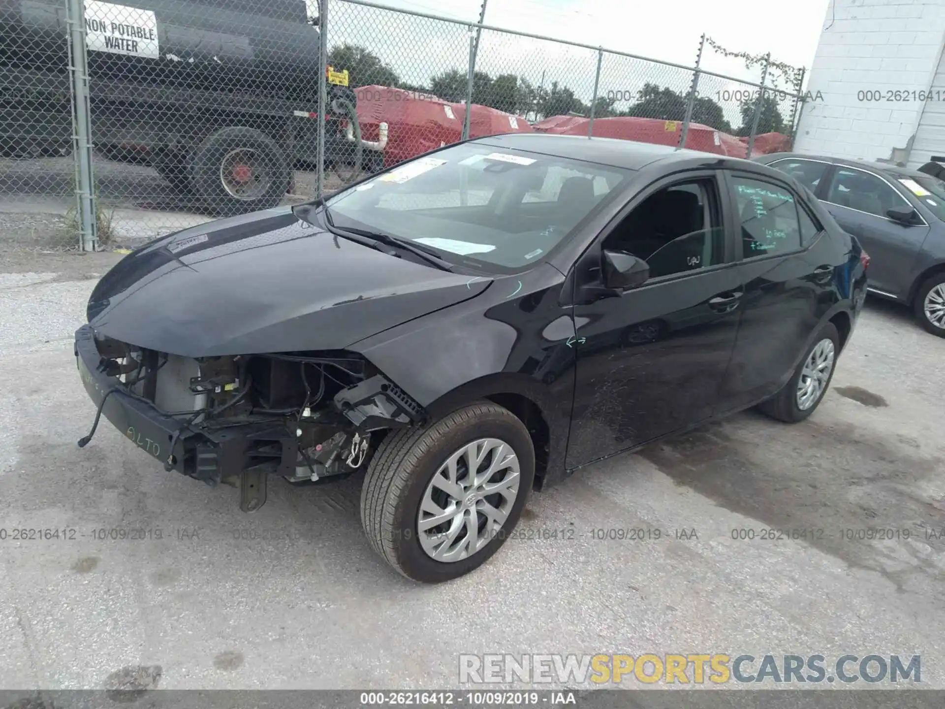 2 Photograph of a damaged car 5YFBURHE0KP941085 TOYOTA COROLLA 2019