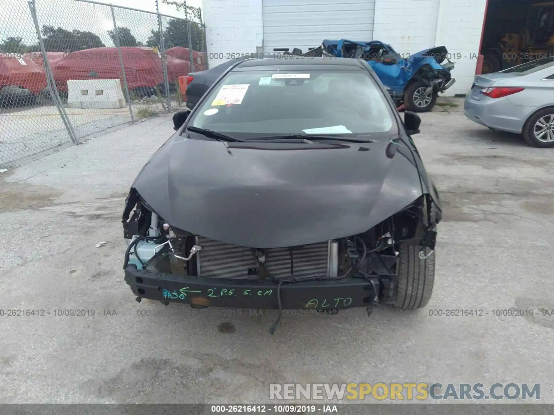 6 Photograph of a damaged car 5YFBURHE0KP941085 TOYOTA COROLLA 2019