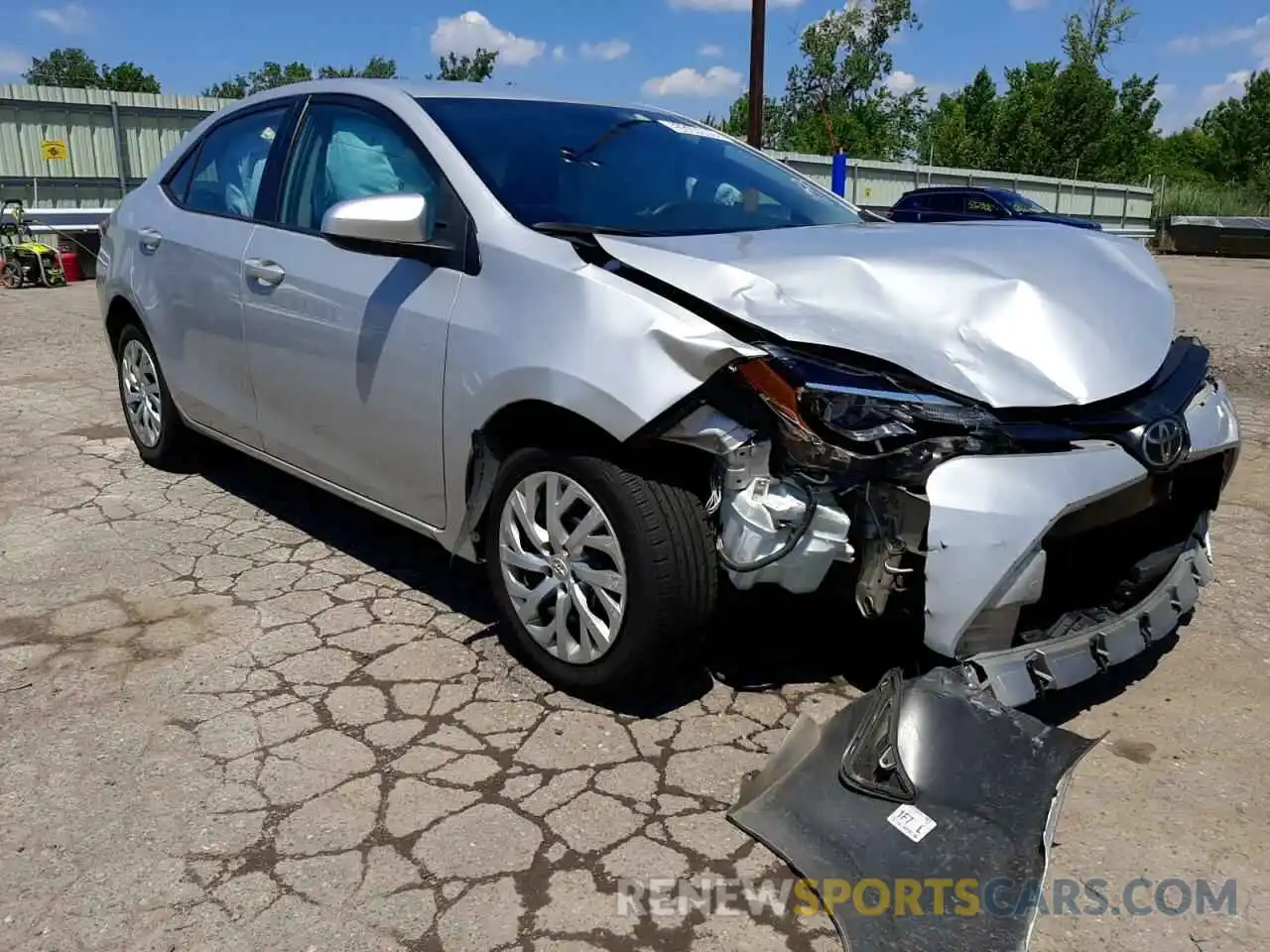 1 Photograph of a damaged car 5YFBURHE0KP941152 TOYOTA COROLLA 2019