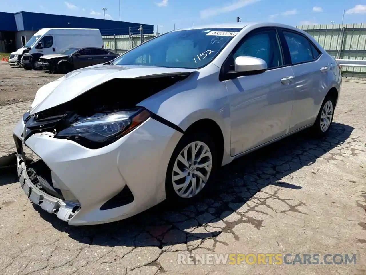 2 Photograph of a damaged car 5YFBURHE0KP941152 TOYOTA COROLLA 2019