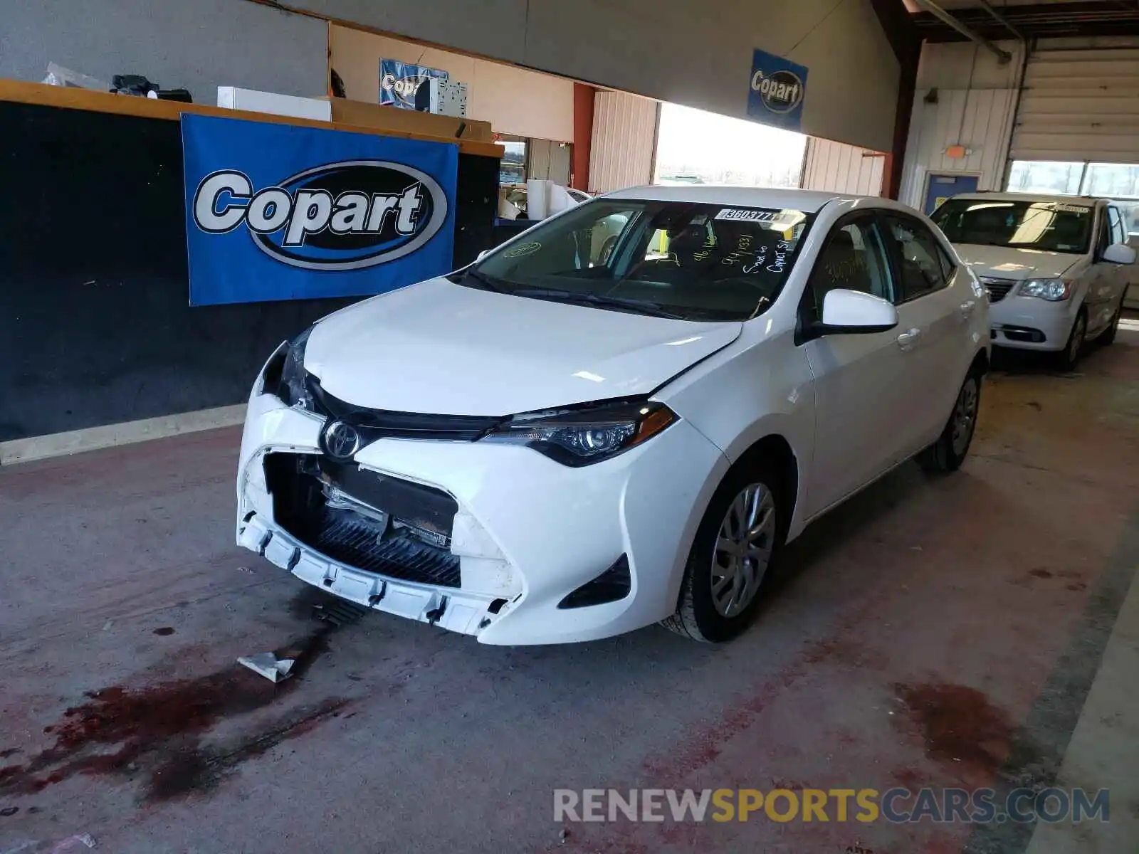 2 Photograph of a damaged car 5YFBURHE0KP941331 TOYOTA COROLLA 2019