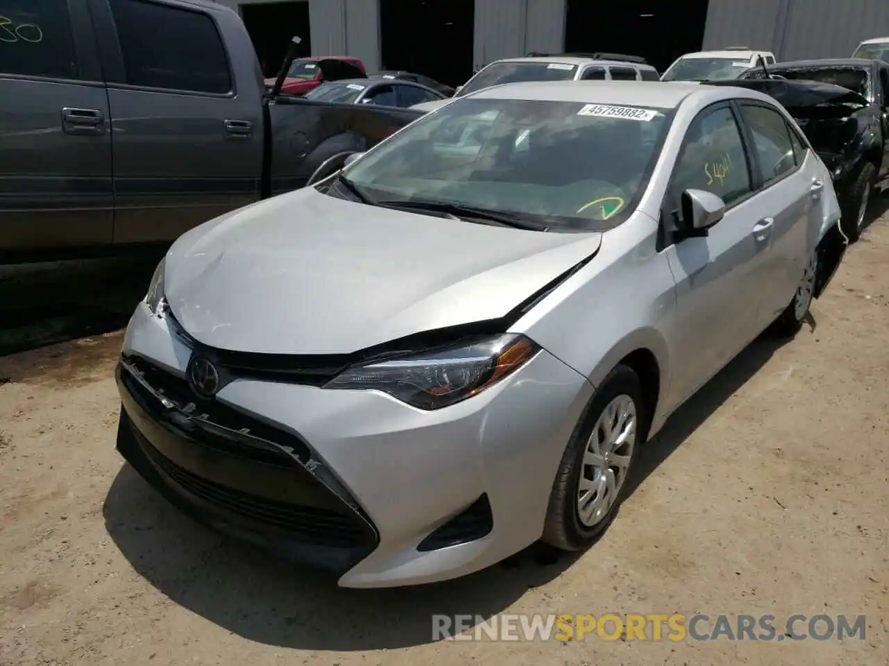 2 Photograph of a damaged car 5YFBURHE0KP941345 TOYOTA COROLLA 2019