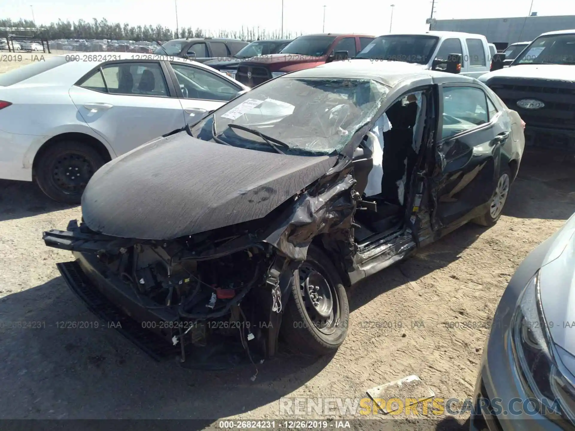 2 Photograph of a damaged car 5YFBURHE0KP941507 TOYOTA COROLLA 2019