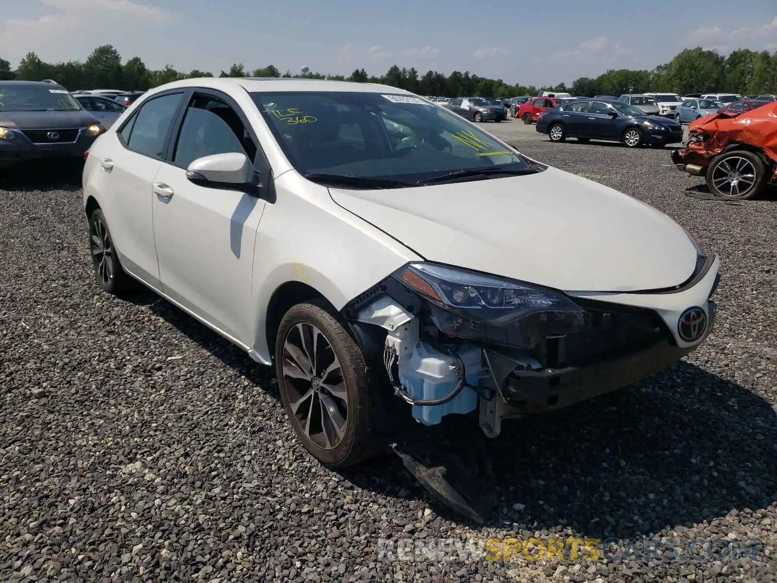 1 Photograph of a damaged car 5YFBURHE0KP942026 TOYOTA COROLLA 2019